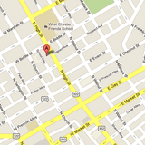 Map for main location in West Chester, PA